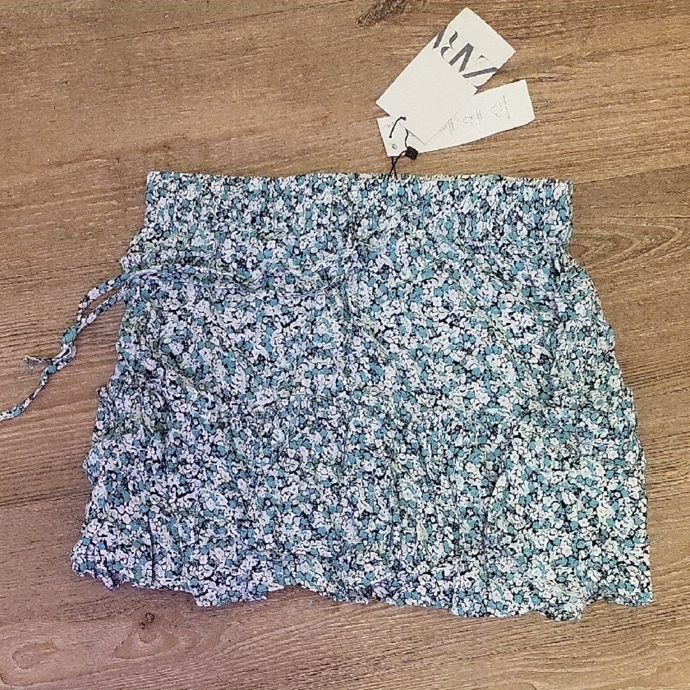 Floral Blue Skirt